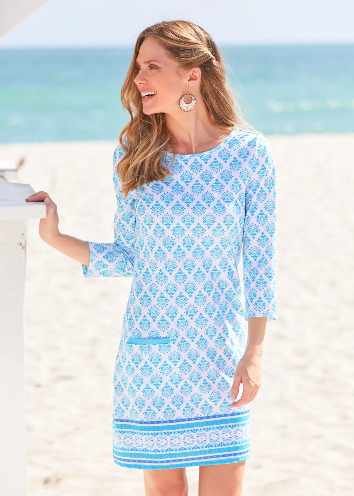 Amalfi Coast Cabana Shift Dress