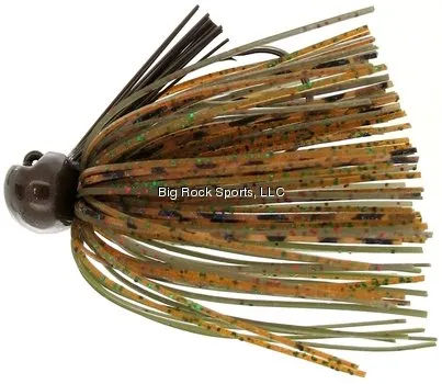 Bass Patrol Silicone Western Football Jig (Watermelon Pumpkin Craw  1/2 Oz)