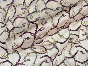 Chain Link Fashion Fabric - Satin Yoryu