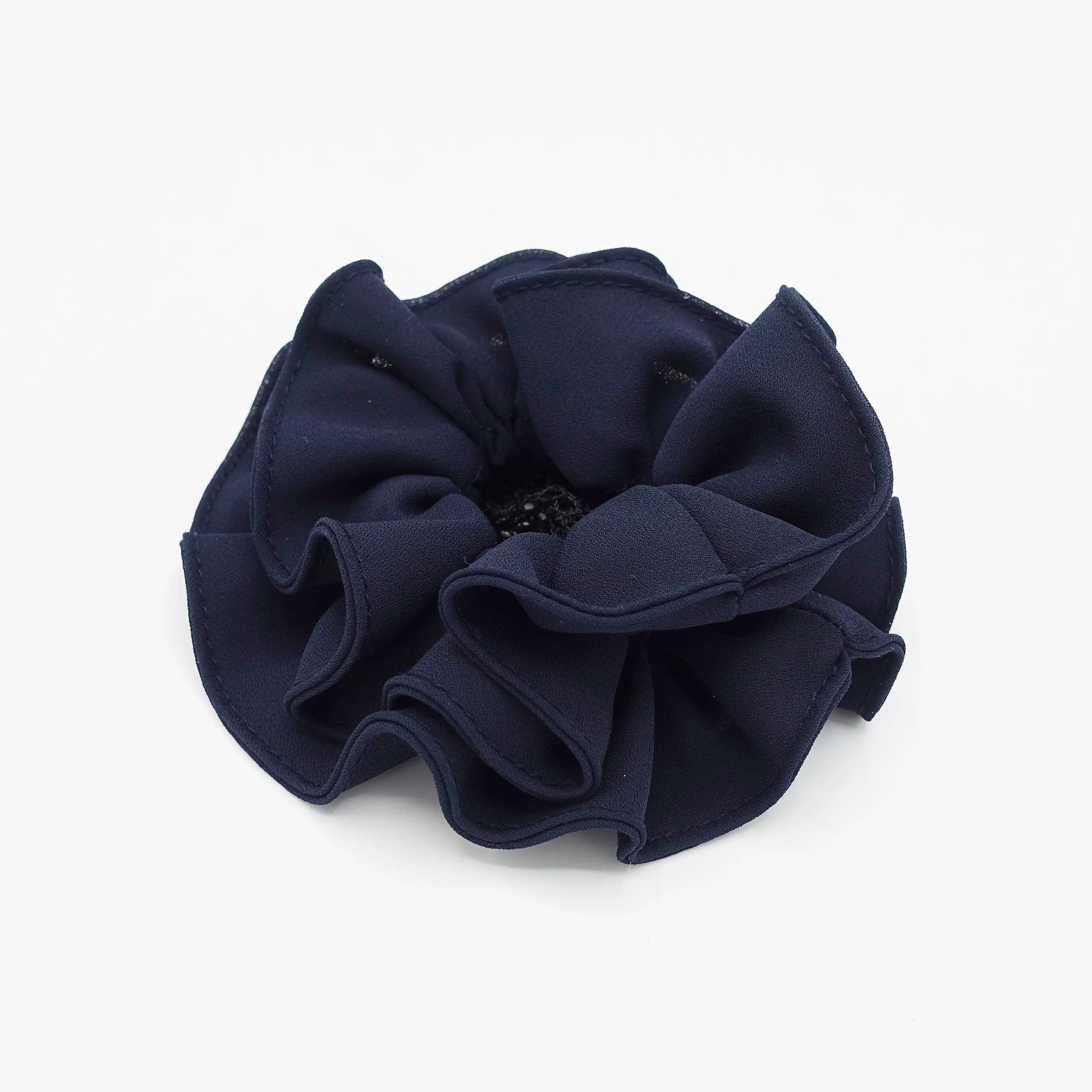 chiffon scrunchies snood net hair elastic tie scrunchy women hair accessories