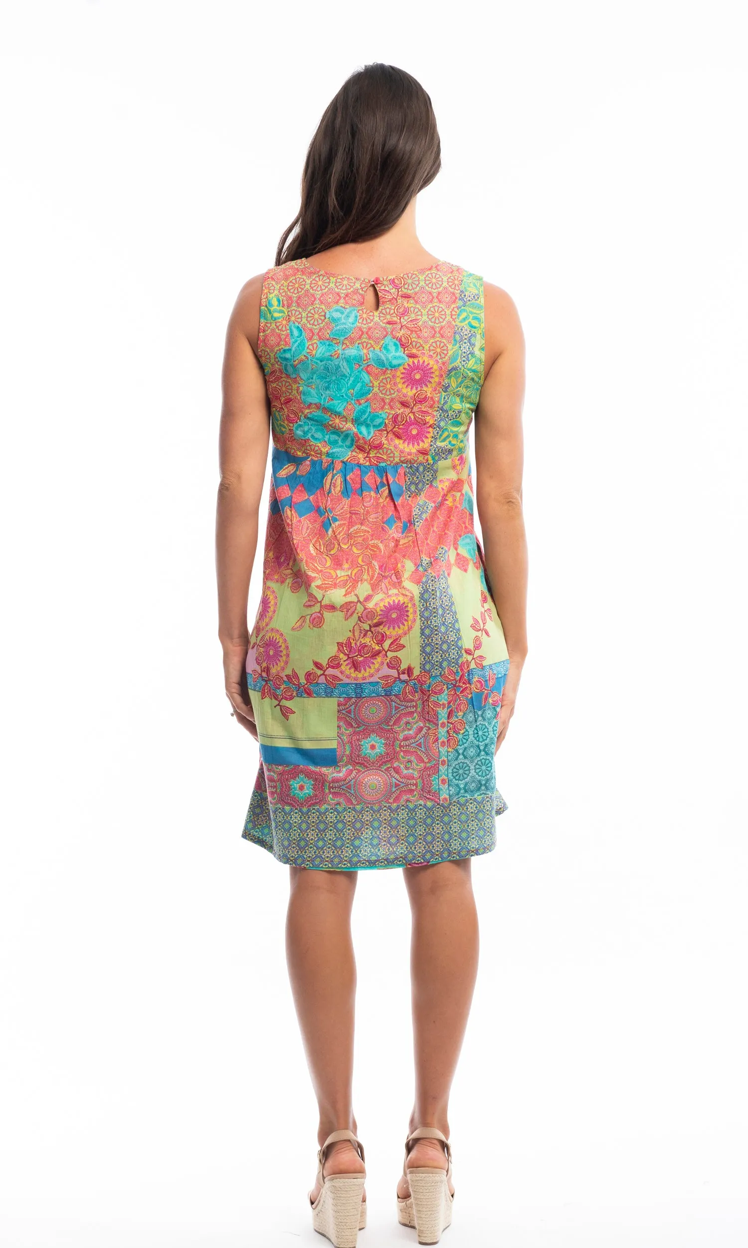 Cotton Dress Shift Reversible Barbaroux