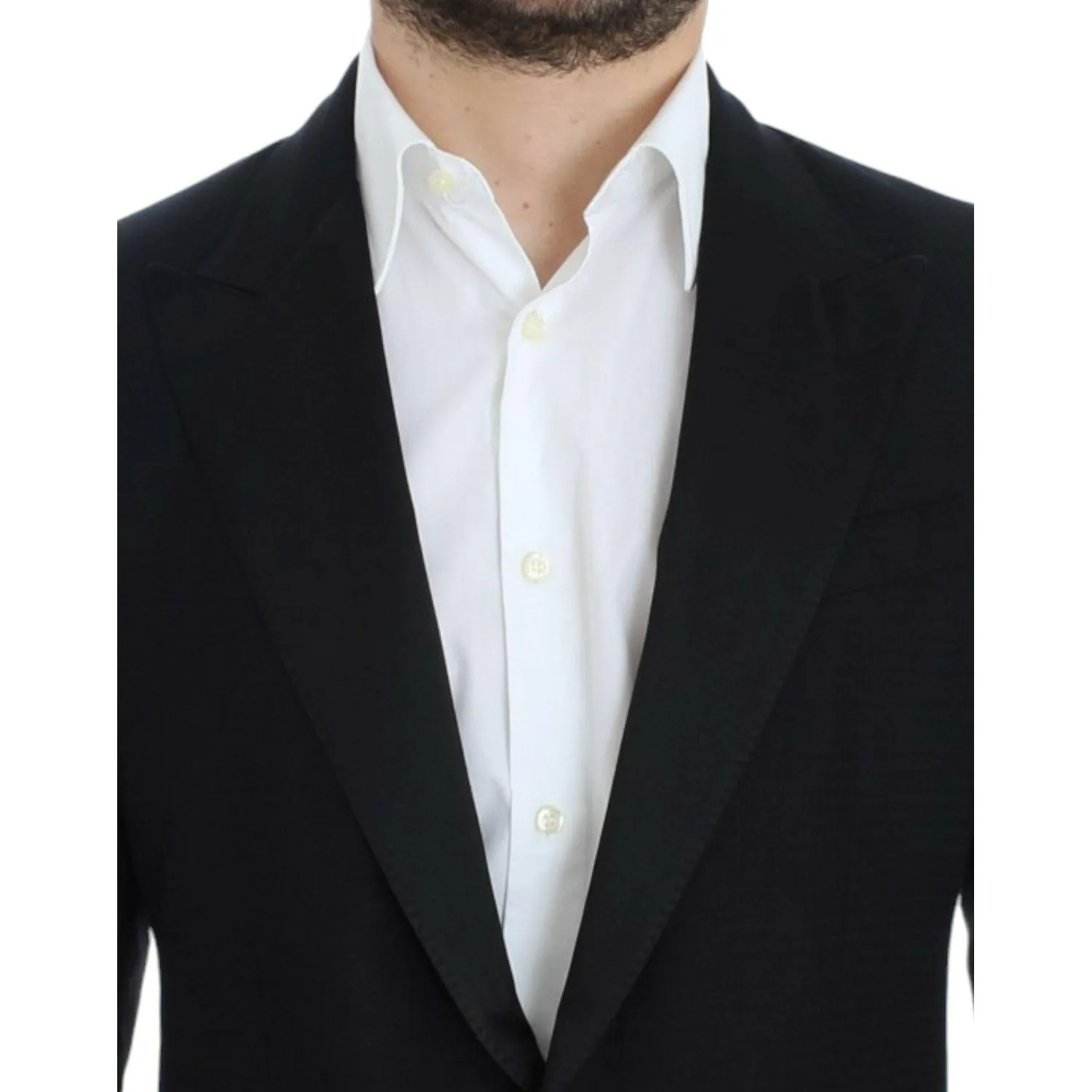 Dolce & Gabbana Elegant Black Silk Blend Sicilia Blazer