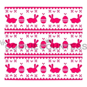 Fair Isle Easter Stencil