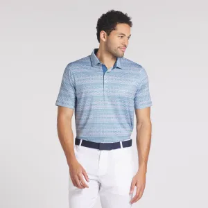 Fair Isle Micro Print Golf Polo