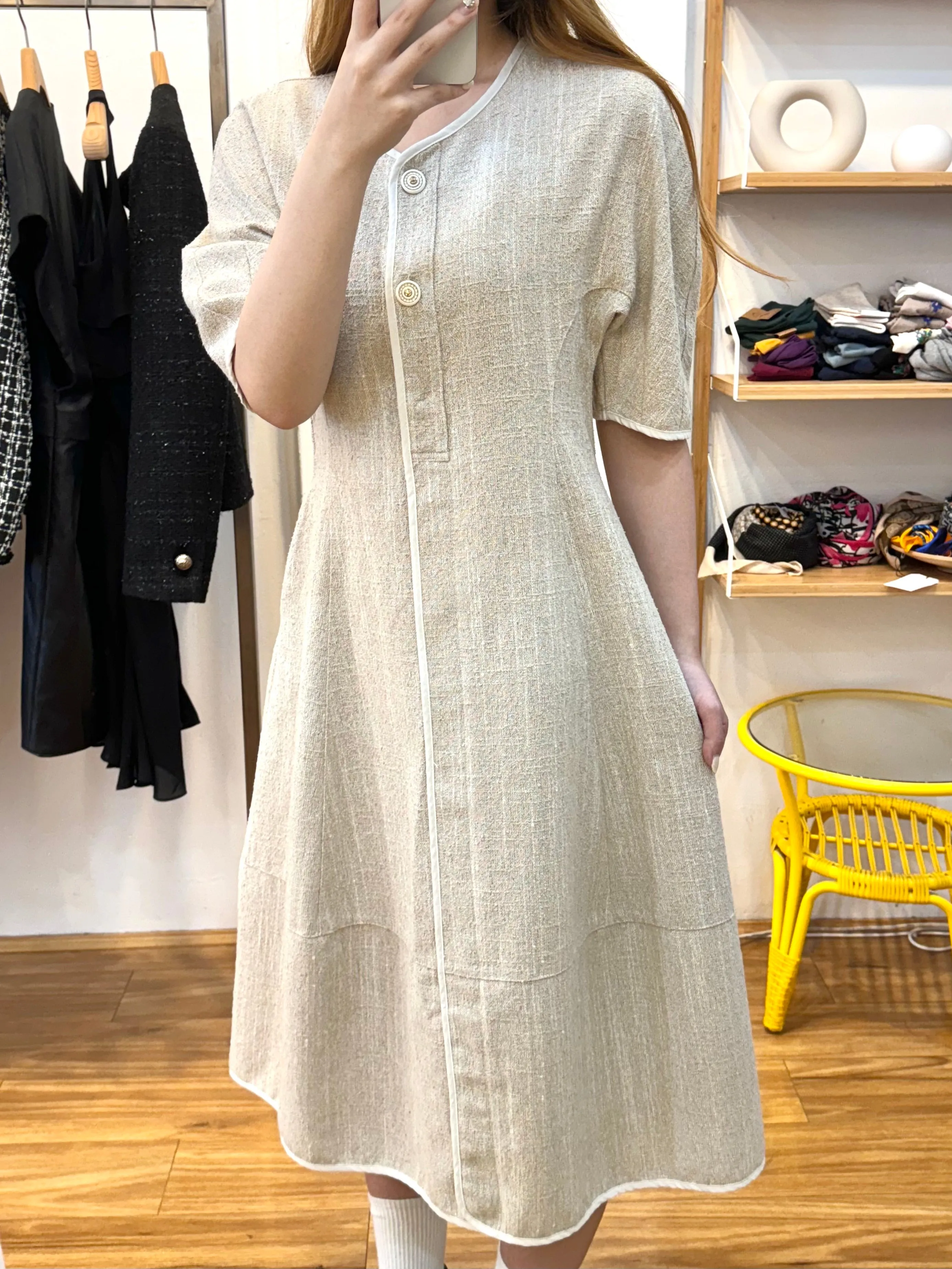 Simple A-line Linen dress