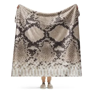 Soft Snake Skin Sherpa blanke lioness-love