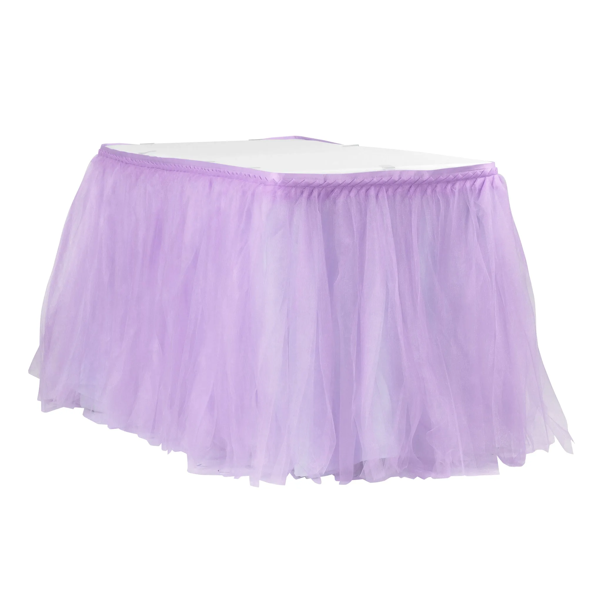 Tulle Tutu 17ft Table Skirt - Lavender