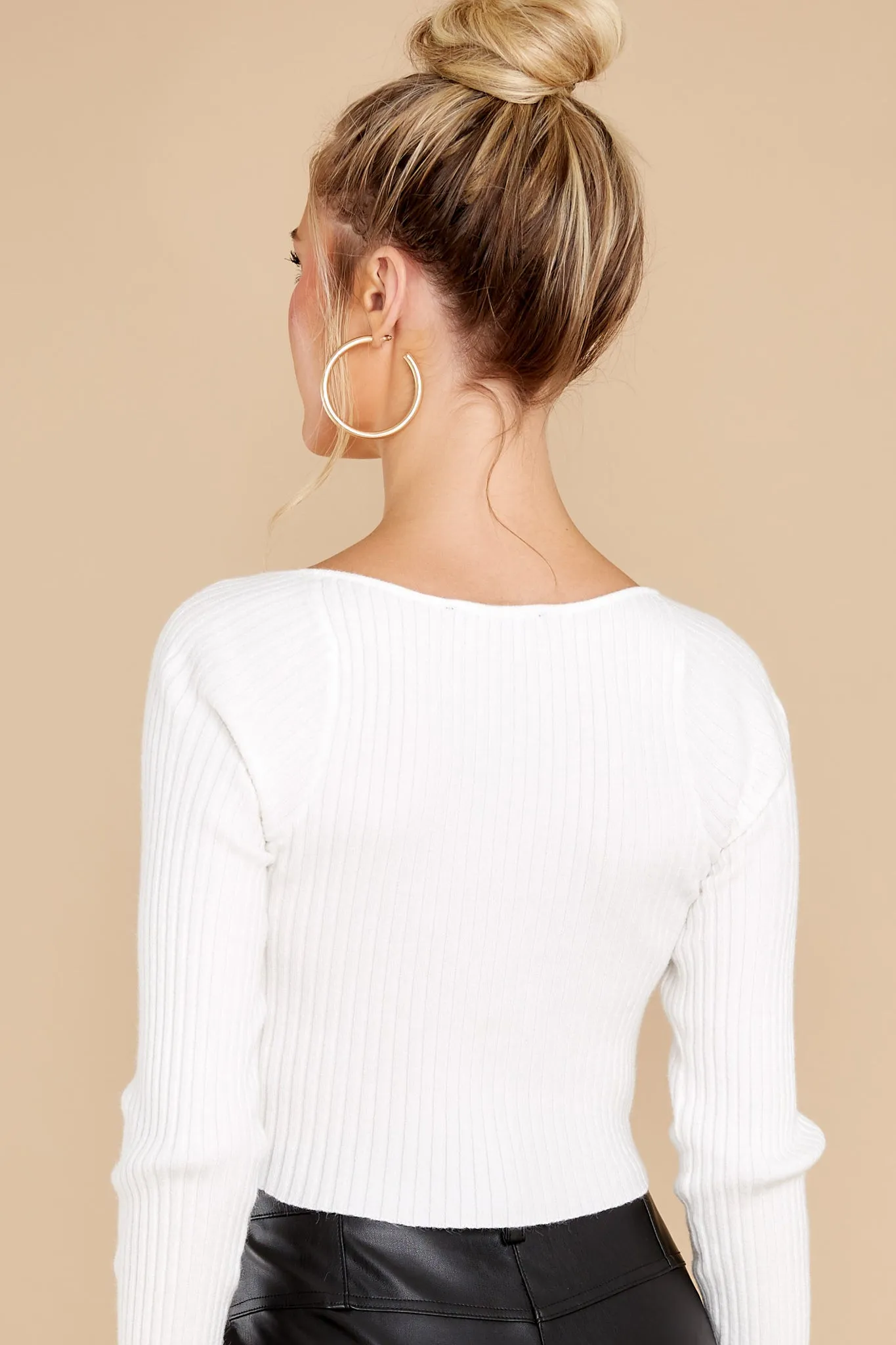 Uptown Style White Sweater