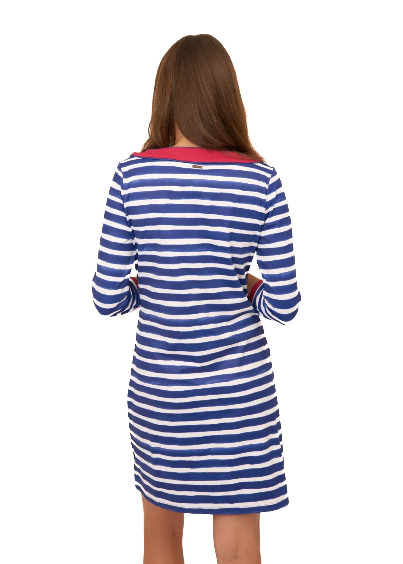 Watercolor Stripe Cabana Shift Dress