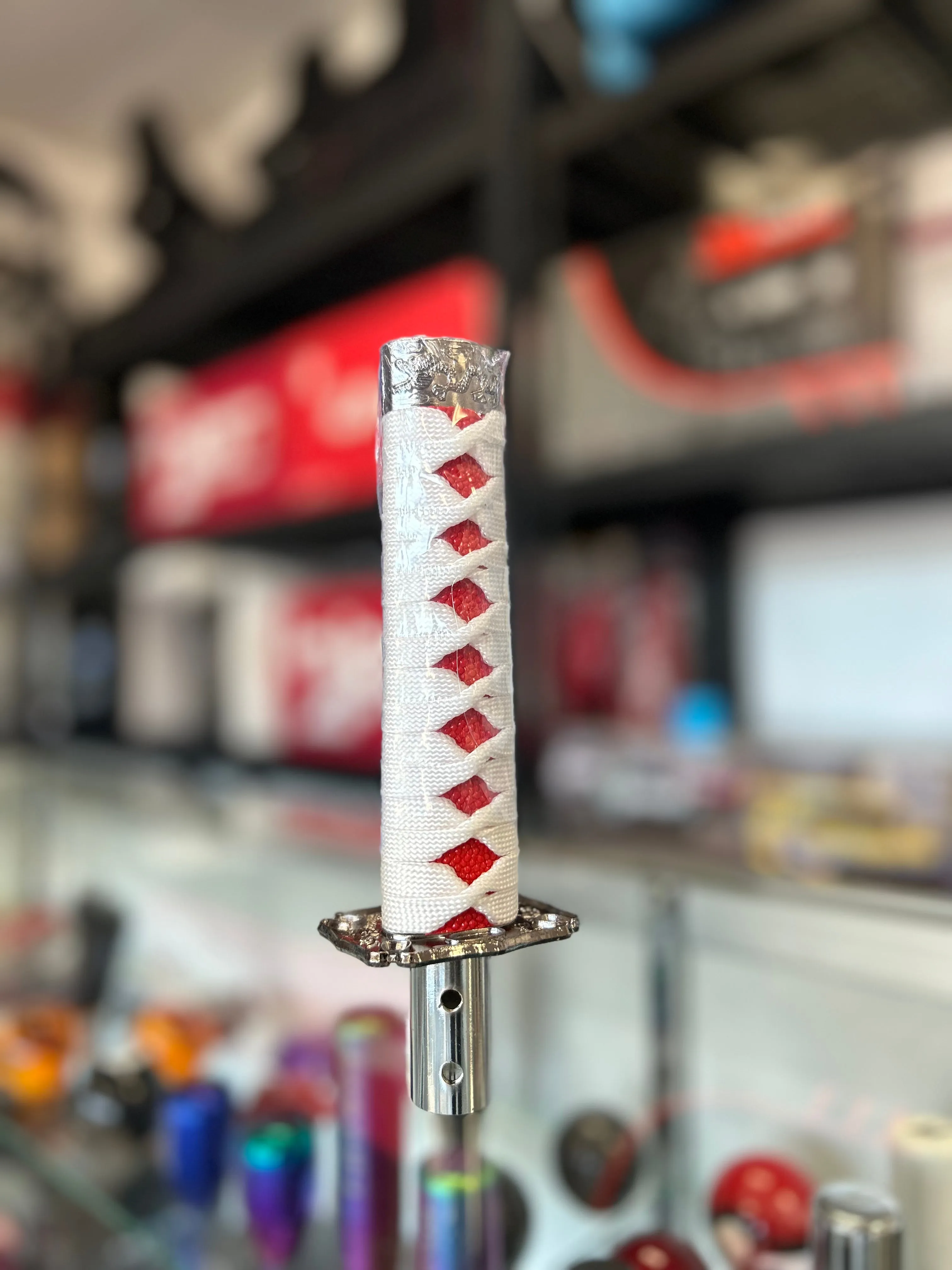 White|Red Univeral Sword Shift Knob